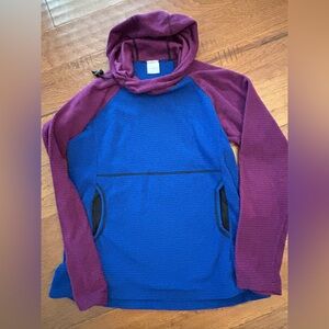 Melanzana micro grid hoodie- womens s